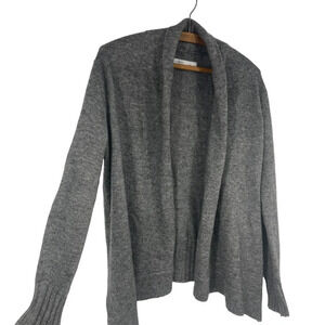 Carve Design REI gray sweater medium wool alpaca blend open front